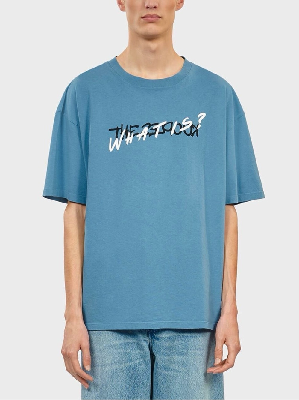 🌻NEW w/tag The Kooples Blue Graphic Serigraphy T-Shirt Size Medium